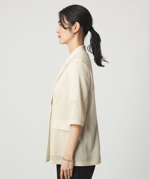 美品⭐︎green label relaxing シアーエアジャケット ベージュ UNITED ARROWS green label relaxing 【結論シリーズ】シアーエア