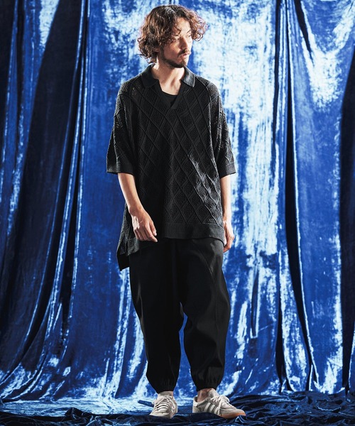 ANGENEHM（アンゲネーム） ポロシャツ mhs2610-Diamond Jacquard Sheer