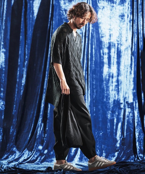 ANGENEHM（アンゲネーム） ポロシャツ mhs2610-Diamond Jacquard Sheer