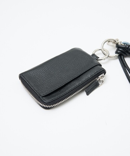 レディースブラック財布　ケース collex（コレックス） ミニ 財布 ハンドストラップ付フラグメント