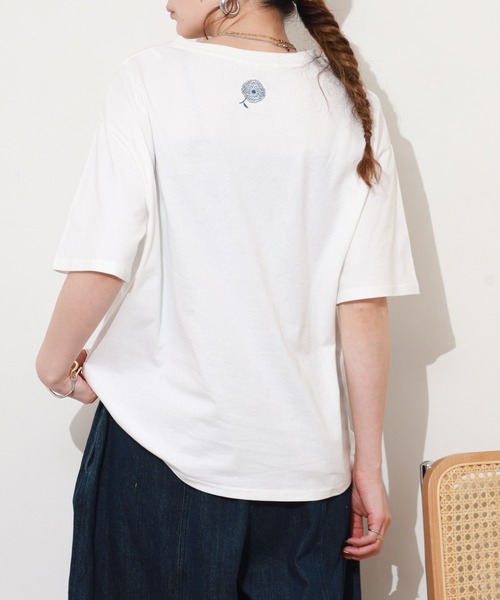 BARNDOOR（バーンドア） tシャツ 半袖 20/-天竺 お花プリント T 26SS
