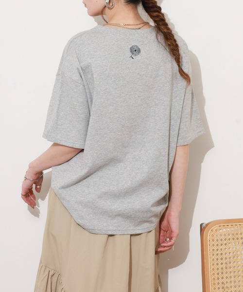 BARNDOOR（バーンドア） tシャツ 半袖 20/-天竺 お花プリント T 26SS