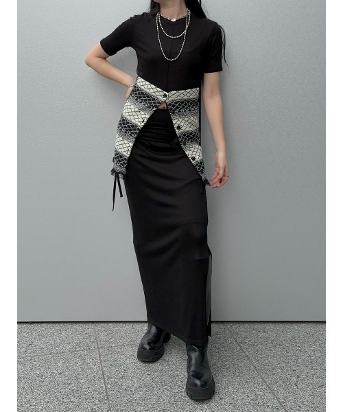 新品☆ELCHELE エルチェレ ANYWAY KNIT CAMI グレー チューブトップ