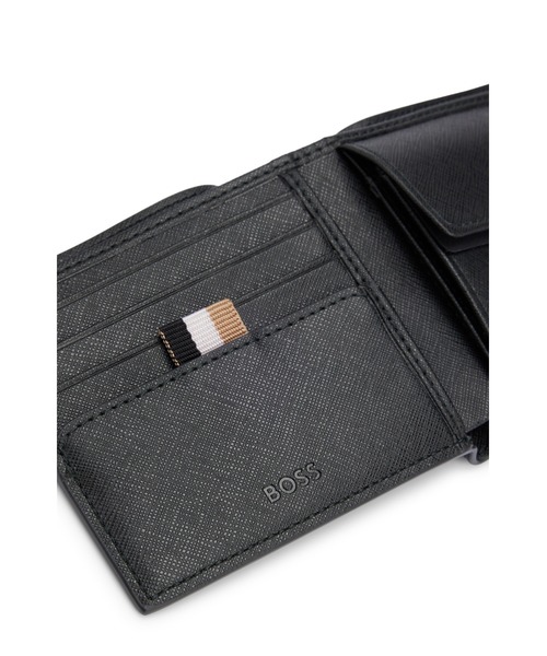 HUGO ビルフォールドウォレット BOSS（HUGO BOSS） 財布 レタリングロゴ＆コインポケット