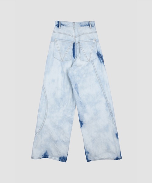 VIAVANDA ジーンズ デニム デニムパンツ BLEACH WIDE DENIM