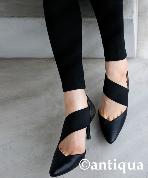 本革ゴアパンプス｜シューズ〈日本製〉antiqua antiqua パンプス ゴアパンプス : ZOZOTOWN Yahoo!店 - 通販