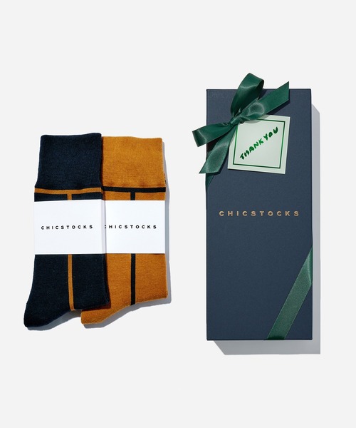 CHICSTOCKS（シックストックス） 靴下 ソックス 2足ギフトボックス