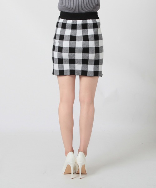 完売品　FOXEY BOUTIQUE スカート　ブロックチェック 完売品FOXEY BOUTIQUE スカートブロックチェック