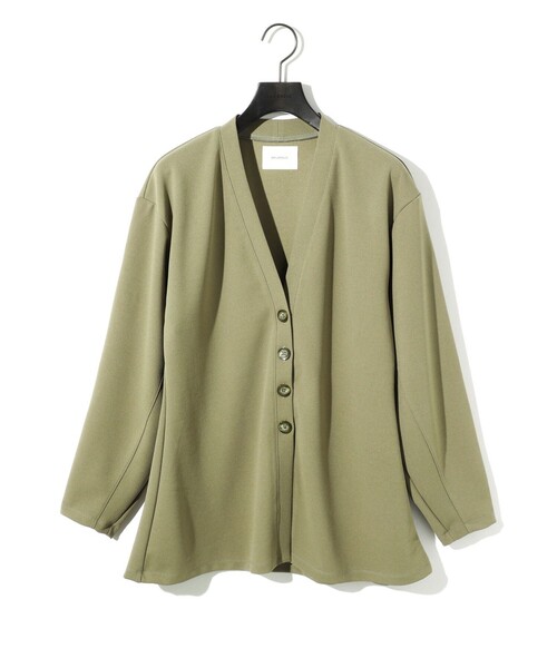 ミディウミソリッド　カーディガン MIDIUMISOLID カーディガン for Ladies シェイプデザイン
