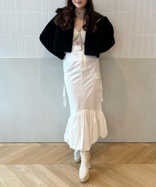 eimy istoire スカート ミリタリーバルーンマーメイドスカート