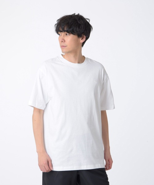 New Balance tシャツ Athletics ショートスリーブTシャツ メンズ