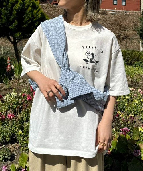 Franklin Climbing tシャツ 「Franklin Climbing」ブルドッグ