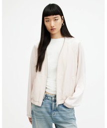 オールセインツ　ma1 ボンバージャケット ALLSAINTS ma1 ma-1 BELLE OVERSIZED LEATHER BOMBER JACKET