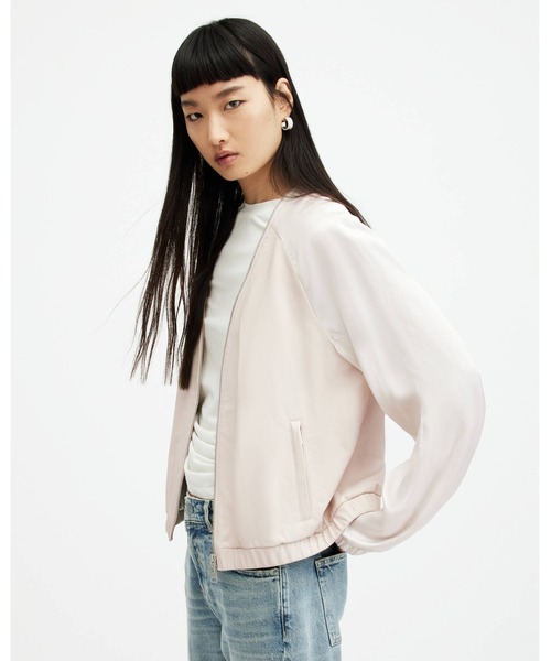 オールセインツ✨ボンバージャケット　ラムレザー　XS　ダークグリーン　MA-1 新品タグ付き！XL！ザラ ラムレザージャケット ブルゾン ma-1