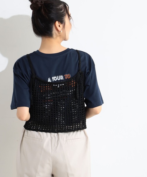 FOUND GOOD キャミソール ラメスカシニットキャミ : ZOZOTOWN