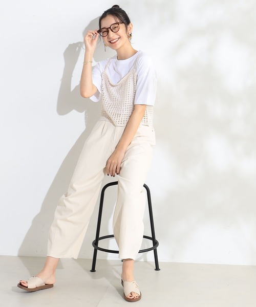 DIESEL ラメ入り　ニット　キャミ　新品未使用タグ付き セール】ラメチュールキャミセットニットトップス【セットアップ