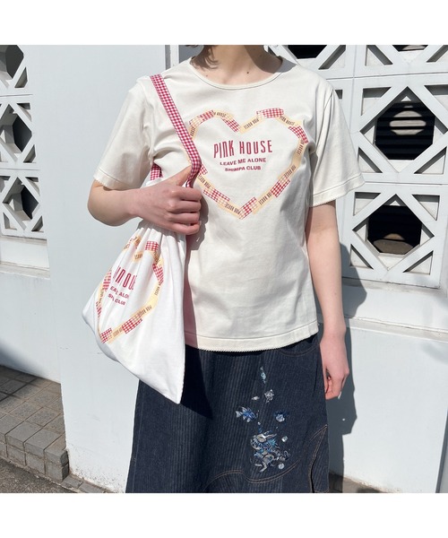 PINK HOUSE デニムスカート ワンダー・ザ・シー刺繍デニム