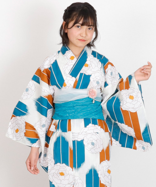 RiCO SUCRE 浴衣 兵児帯2点セット キッズ 子供 女の子
