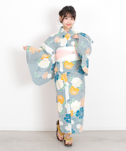 【新品未使用】tsumori chisato 浴衣兵児帯セット　髪飾りオマケ付✨ TSUMORI CHISATO tsumori chisato ツモリチサト 子供用 帯リボン