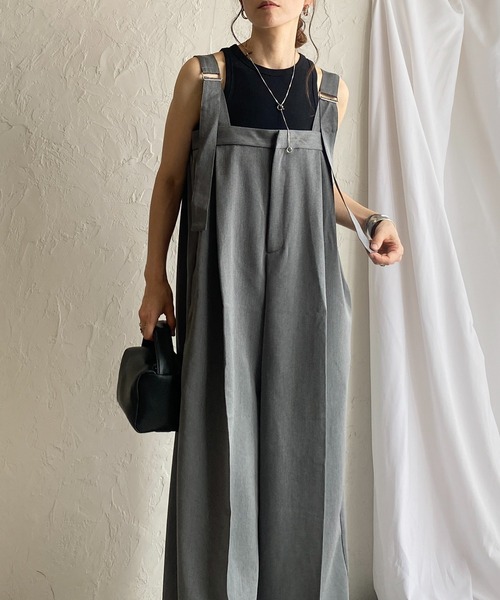 She's Closet サロペット オーバーオール フロントジップハイ