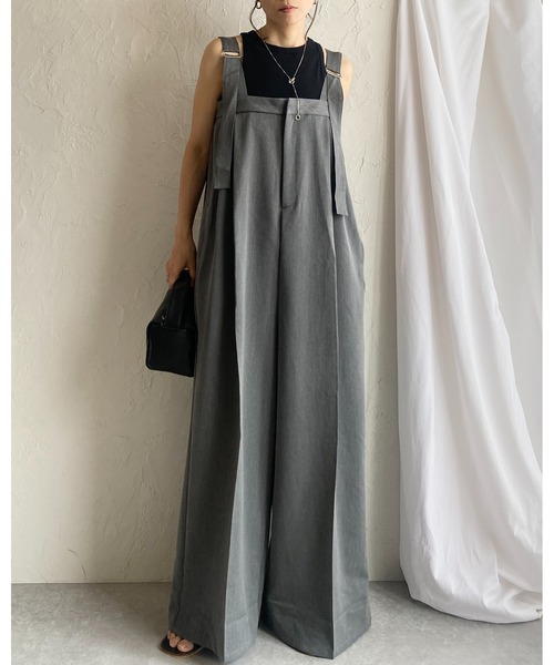 She's Closet サロペット オーバーオール フロントジップハイ
