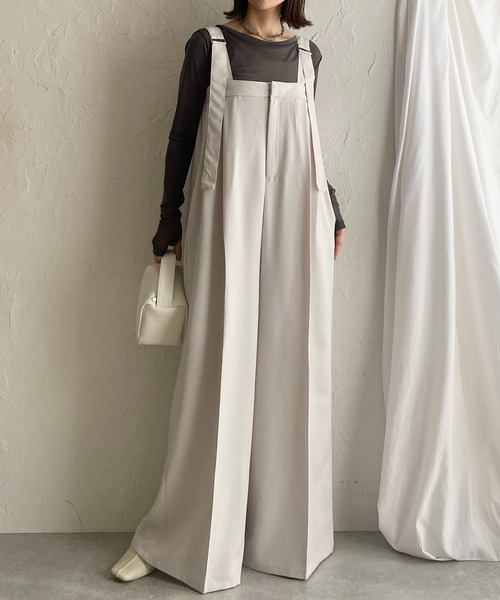 She's Closet サロペット オーバーオール フロントジップハイ
