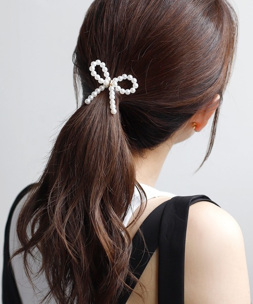 ANEMONE ヘアゴム ビーズリボンポニーフック : ZOZOTOWN Yahoo