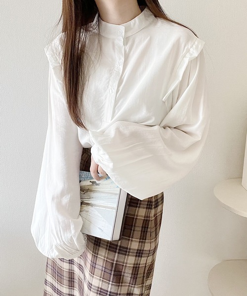 ブラウス シャツ バルーンヘムノースリシャツ レディース JOURNAL STANDARD ブラウス シャツ バルーンヘムノースリーブ