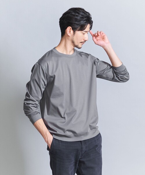 【お値下げ】Aga☆NORITAKE 長袖　カットソー　Tシャツ アーガ Aga NORITAKE 80/Cotton smoothヘムラインロング
