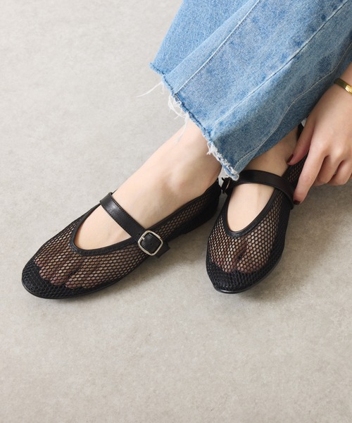 REMME バレエシューズ パンプス メッシュフラットシューズ