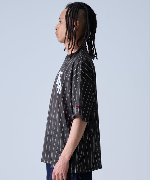 FUBU tシャツ フブ ブランド ロゴ 刺繍 アメカジ メッシュ