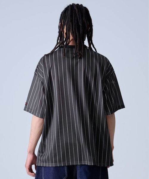 FUBU tシャツ フブ ブランド ロゴ 刺繍 アメカジ メッシュ