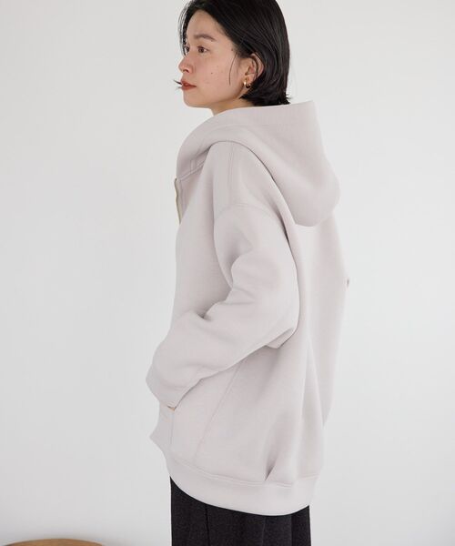 Americana ホワイト パーカー 日本製 アメリカンホリック AMERICAN HOLIC ダンボールポンチZIP
