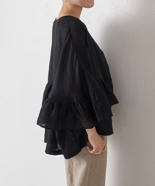 「BEARDSLEY」 半袖ブラウス FREE ベージュ レディース BEARDSLEY 「BEARDSLEY」 半袖ブラウス FREE ベージュ