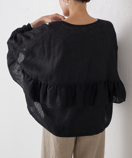 BEARDSLEY 「BEARDSLEY」 半袖ブラウス FREE ベージュ