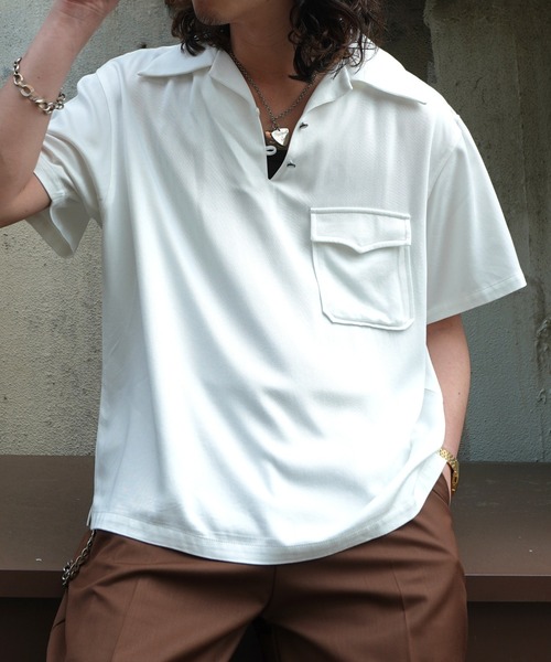 Noen シャツ レーヨンプルオーバー半袖シャツ メンズ : ZOZOTOWN