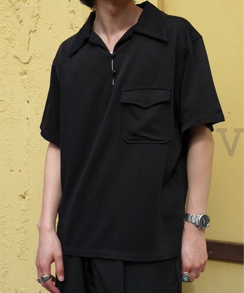 Noen シャツ レーヨンプルオーバー半袖シャツ メンズ : ZOZOTOWN