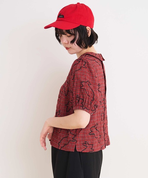 ブラウス シャツ run rabbit 丸襟ブラウス レディース I am in fact ブラウス シャツ run rabbit 丸襟ブラウス