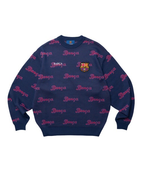 【未使用品・タグ付き】FC Barcelona 長袖 YEN TOWN MARKET セーター ニット 「FC BARCELONA」FCバルセロナ