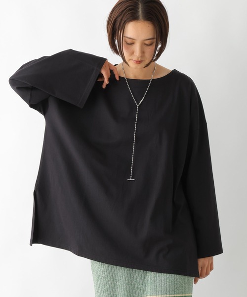 LEPSIM（レプシィム） tシャツ ボートネックチュニック 290263