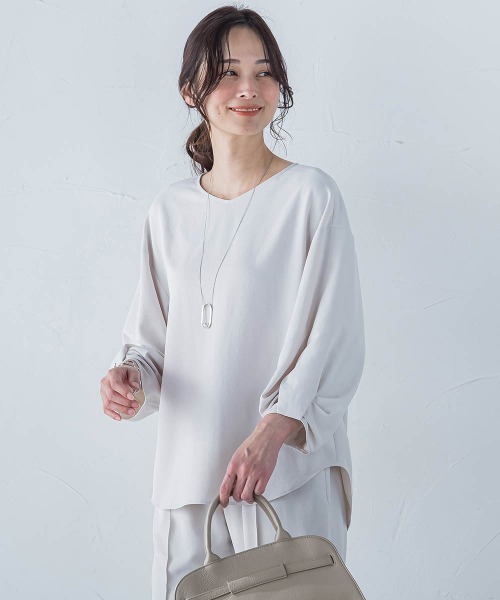 ブラウス シャツ キレイ×リラックス アムンゼンブラウス「手洗い可能」 レディース