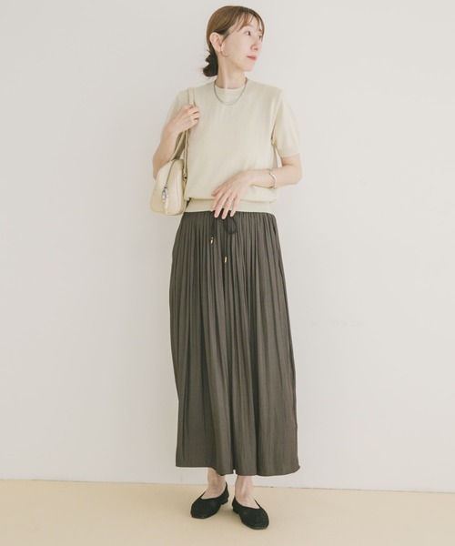 ITEMS URBANRESEARCH ニット セーター コンパクト半袖ニット