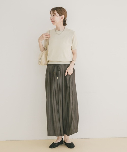 ITEMS URBANRESEARCH ニット セーター コンパクト半袖ニット