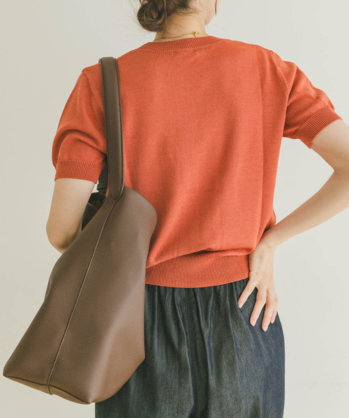 ITEMS URBANRESEARCH ニット セーター コンパクト半袖ニット