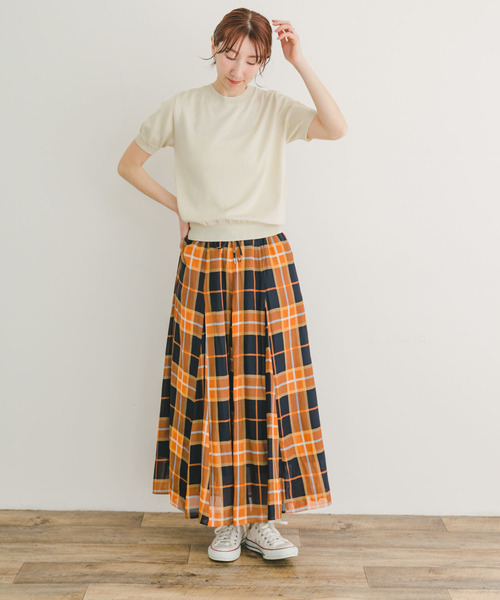 【再入荷】 ITEMS URBANRESEARCH コンパクト半袖ニット セーター ニット トップス