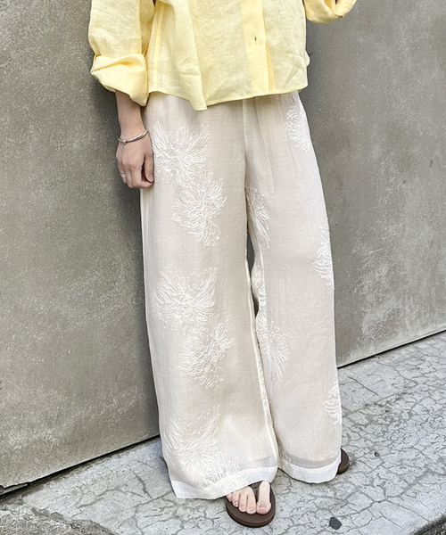 【JOURNAL STANDARD】シアーレースレイヤードパンツ 追加3》シアーレースレイヤードパンツ（その他パンツ）｜JOURNAL
