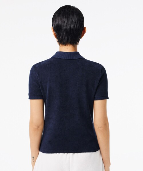 LACOSTE 「LACOSTE」 半袖ニット 40 ホワイト レディース