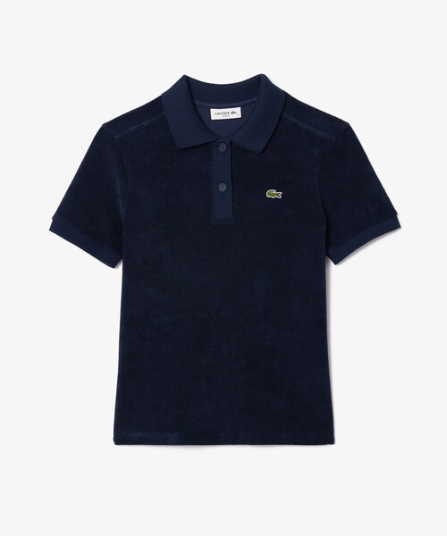 LACOSTE 「LACOSTE」 半袖ニット 40 ホワイト レディース