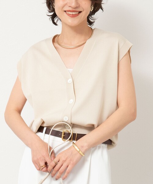 NOLLEY'S sophi ジレ ベージュ 38タグ付き NOLLEY'S Sophi ベスト ジレ ニットジレ レディース : ZOZOTOWN