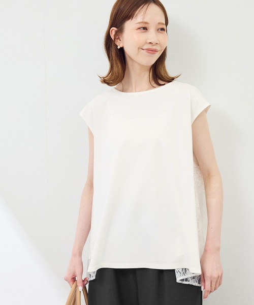 ROPE' PICNIC tシャツ 「UVカット・接触冷感」レースドッキング